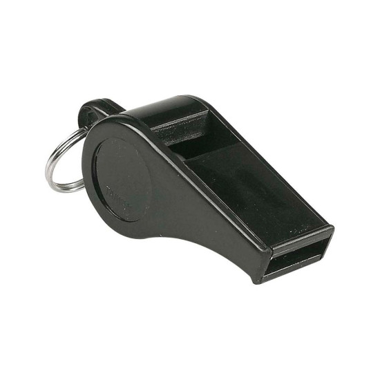 Σφυρίχτρα απλή πλαστική μαύρη